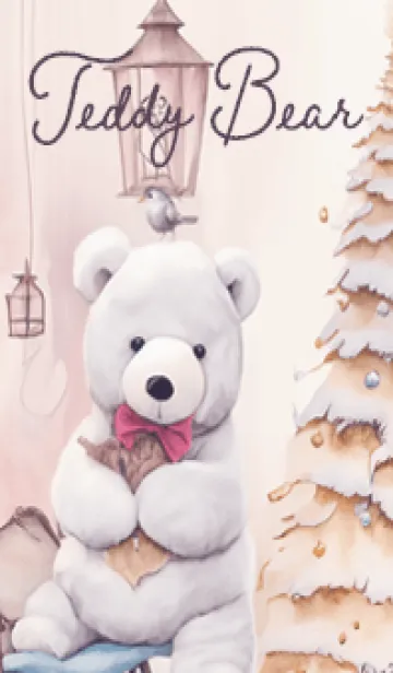 [LINE着せ替え] violet♡ナチュラルなクマ04_1の画像1