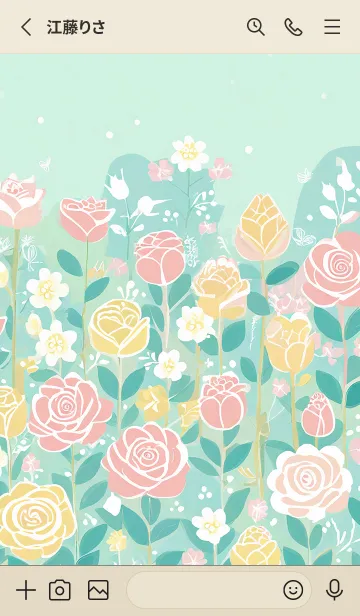 [LINE着せ替え] 薔薇(バラ)の花の着せかえ(R1209)の画像2