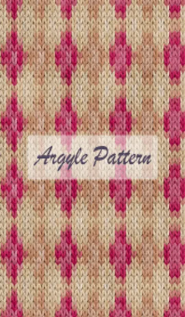 [LINE着せ替え] argyle pattern embroidery 62の画像1