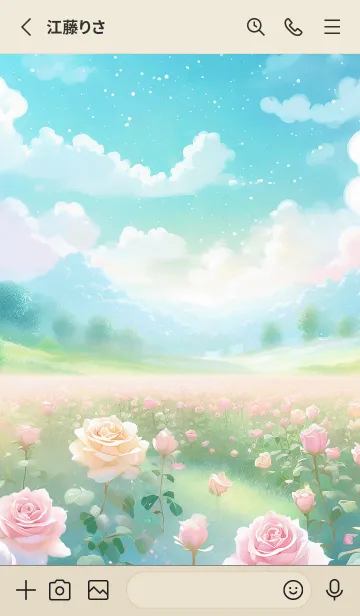 [LINE着せ替え] 薔薇(バラ)の花の着せかえ(R1210)の画像2