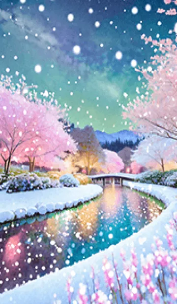 [LINE着せ替え] 優美な冬の風景の着せかえ(Winter-1170)の画像1