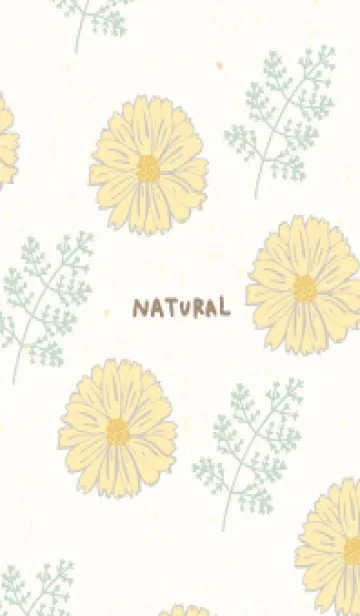 [LINE着せ替え] くすみカラー 花と葉11の画像1