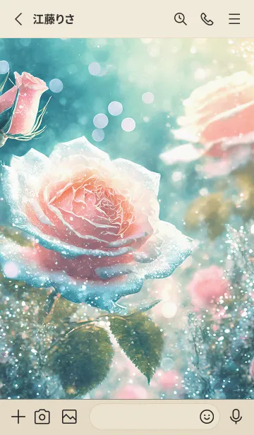 [LINE着せ替え] 薔薇(バラ)の花の着せかえ(R1216)の画像2