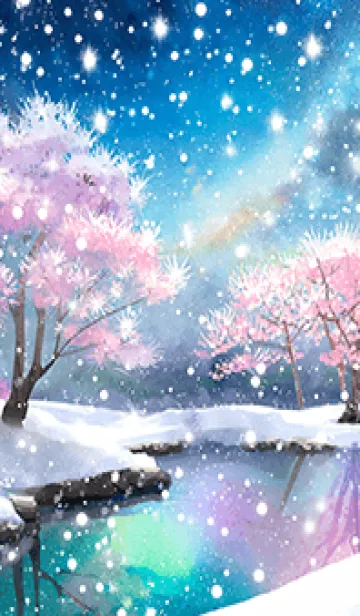 [LINE着せ替え] 優美な冬の風景の着せかえ(Winter-1175)の画像1