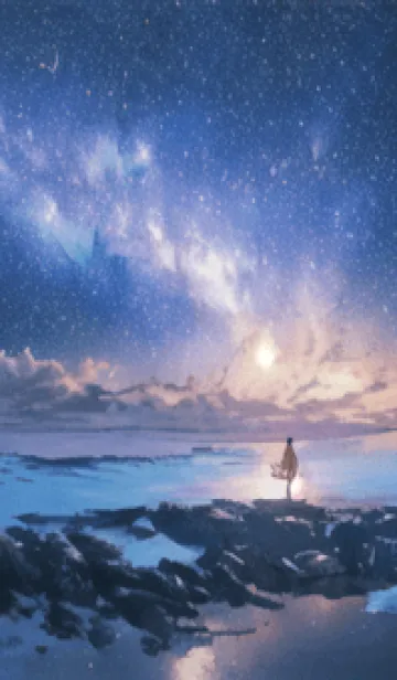 [LINE着せ替え] 銀河の冬空 #MO110。の画像1