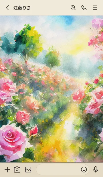 [LINE着せ替え] 薔薇(バラ)の花の着せかえ(R1219)の画像2