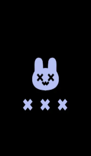 [LINE着せ替え] 地雷うさぎ(black4-08)の画像1