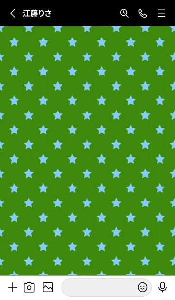 [LINE着せ替え] シンプル カラー スターズ 7の画像2