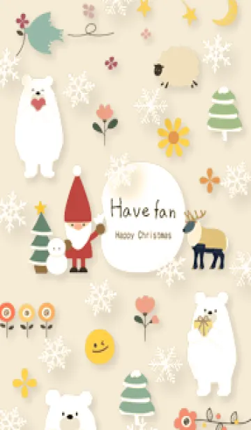 [LINE着せ替え] yellow☆ハッピークリスマス14_1の画像1