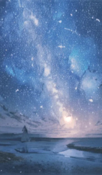 [LINE着せ替え] 銀河の冬空 #MO16。の画像1