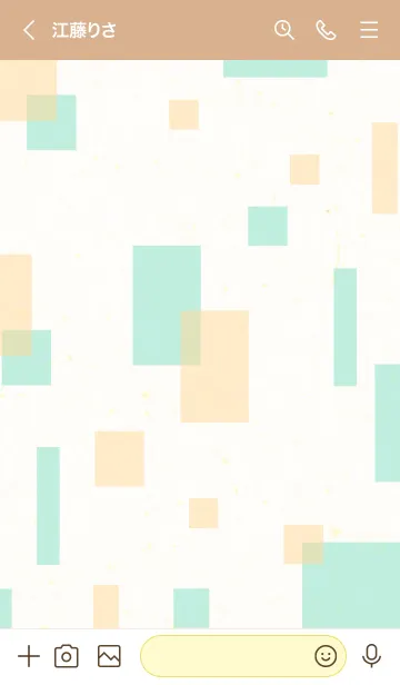 [LINE着せ替え] 2色の四角2の画像2