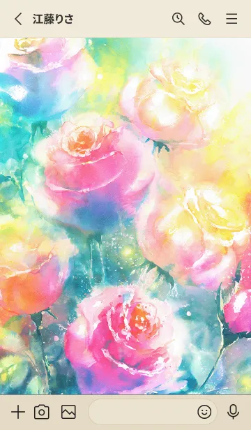 [LINE着せ替え] 薔薇(バラ)の花の着せかえ(R1229)の画像2