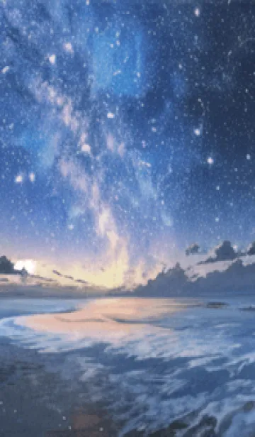 [LINE着せ替え] 銀河の冬空 #MP010。の画像1