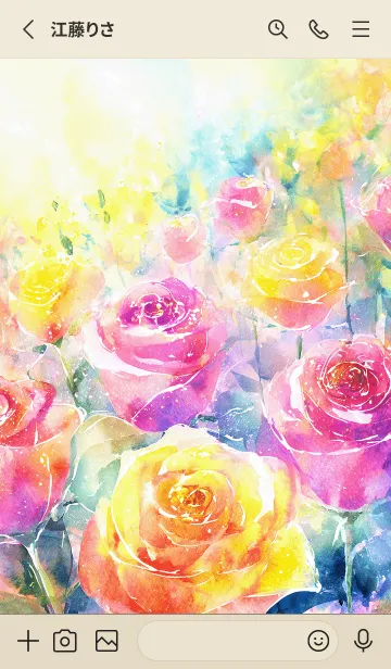 [LINE着せ替え] 薔薇(バラ)の花の着せかえ(R1226)の画像2