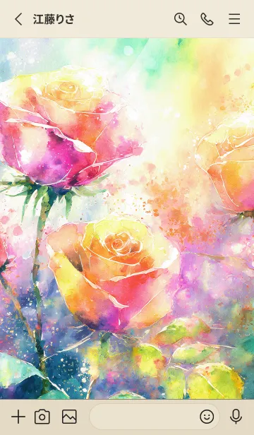 [LINE着せ替え] 薔薇(バラ)の花の着せかえ(R1224)の画像2