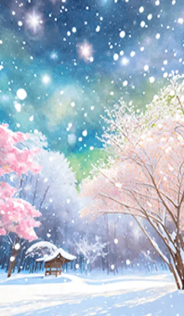 [LINE着せ替え] 優美な冬の風景の着せかえ(Winter-1181)の画像1