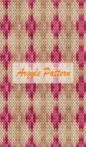 [LINE着せ替え] argyle pattern embroidery 63の画像1