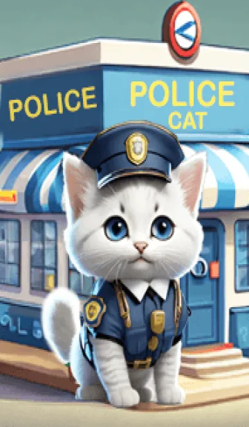 [LINE着せ替え] 警察猫 警察猫の画像1