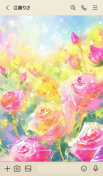 [LINE着せ替え] 薔薇(バラ)の花の着せかえ(R1237)の画像2