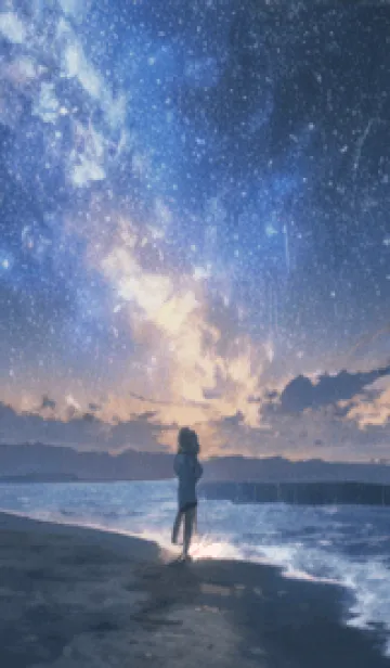 [LINE着せ替え] 銀河の冬空 #MP01。の画像1