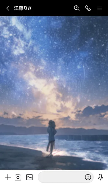 [LINE着せ替え] 銀河の冬空 #MP01。の画像2