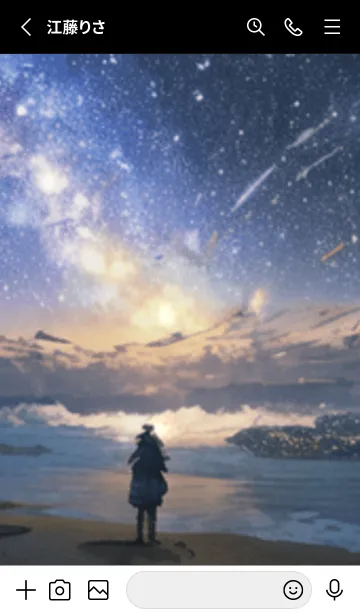 [LINE着せ替え] 銀河の冬空 #MO125。の画像2