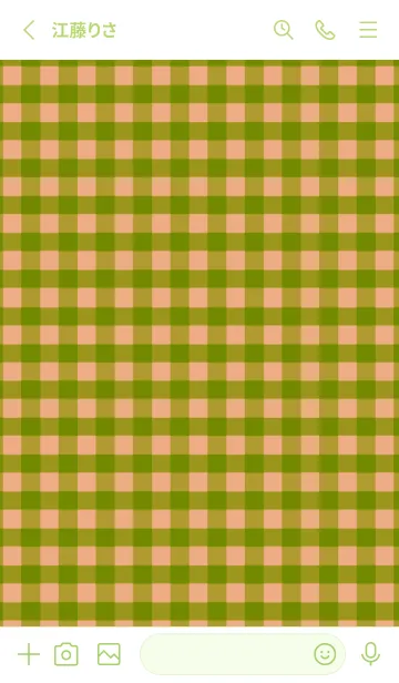 [LINE着せ替え] シンプル チェック 55の画像2