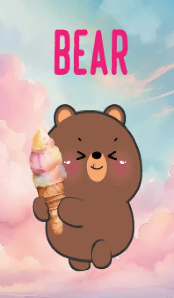 [LINE着せ替え] Love Pastel Bear Theme (JP)の画像1