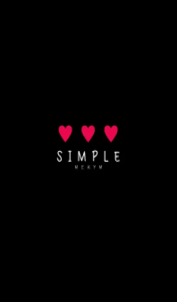 SIMPLE HEART - BLACK 4の着せ替えメイン画像