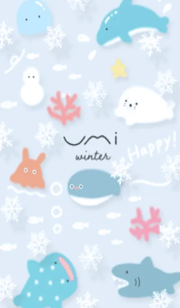 [LINE着せ替え] blue♡雪の海15_1の画像1