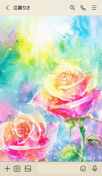 [LINE着せ替え] 薔薇(バラ)の花の着せかえ(R1250)の画像2