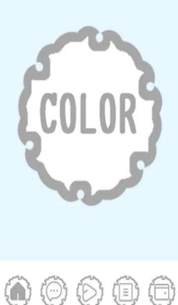 [LINE着せ替え] blue color G49の画像1