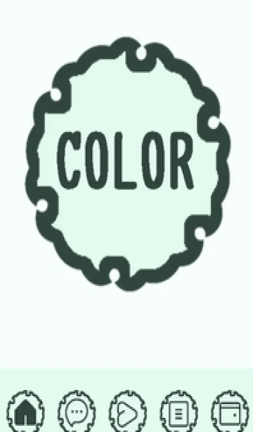 [LINE着せ替え] green color G95の画像1