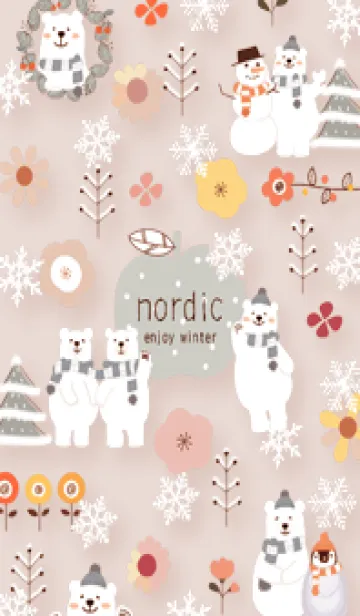 [LINE着せ替え] pinkbrown♡お洒落な冬08_1の画像1