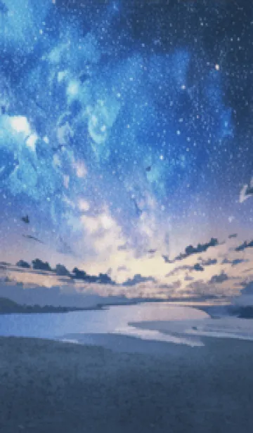 [LINE着せ替え] 銀河の冬空 #MP025。の画像1