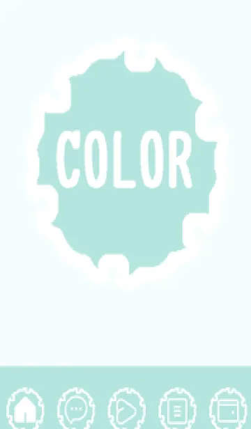 [LINE着せ替え] green color G98の画像1