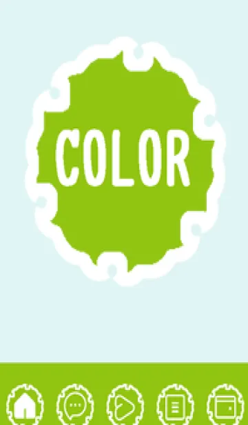 [LINE着せ替え] green color G99の画像1