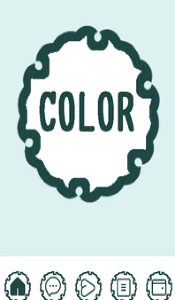 [LINE着せ替え] green color G100の画像1