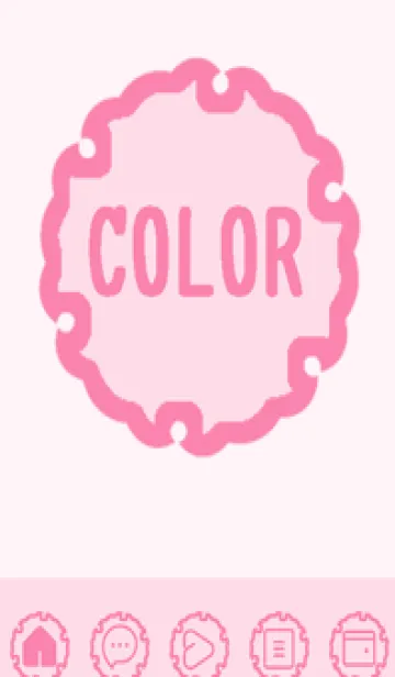 [LINE着せ替え] pink color G46の画像1