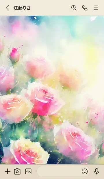 [LINE着せ替え] 薔薇(バラ)の花の着せかえ(R1252)の画像2