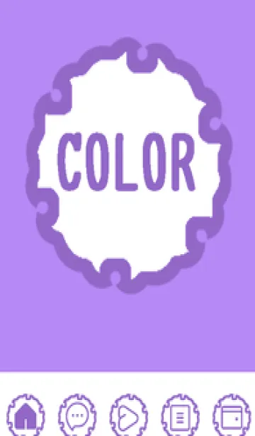 [LINE着せ替え] purple color G46の画像1