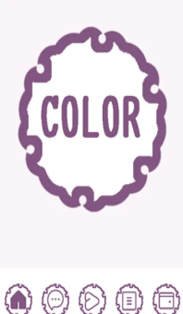 [LINE着せ替え] purple color G48の画像1