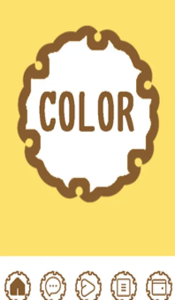 [LINE着せ替え] yellow color G46の画像1