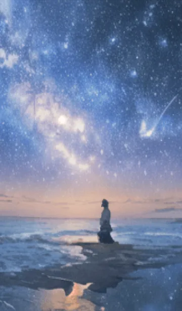 [LINE着せ替え] 銀河の冬空 #MP024。の画像1