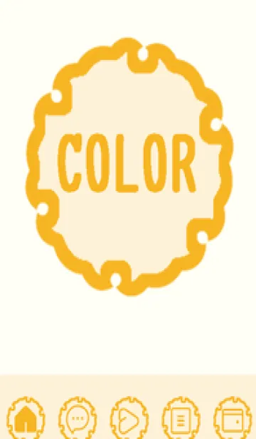 [LINE着せ替え] yellow color G48の画像1