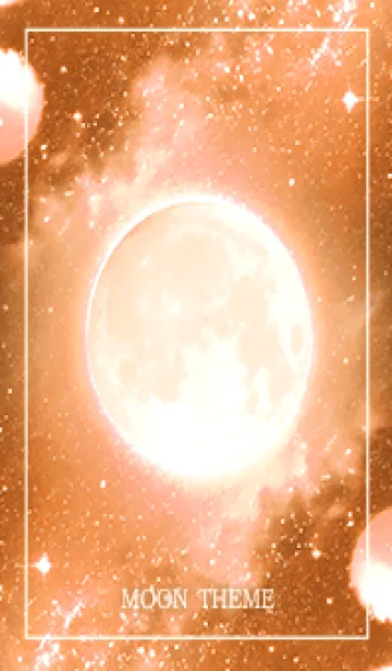 [LINE着せ替え] ビューティフル ムーン - 03 WH オレンジの画像1