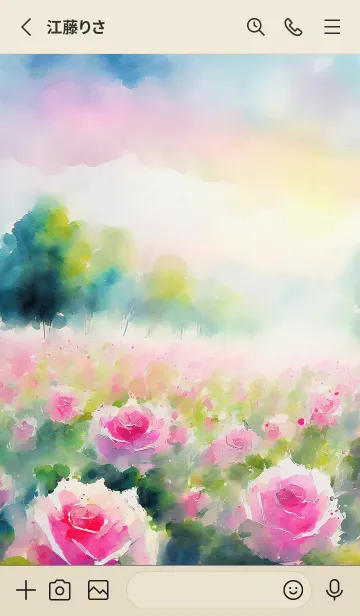 [LINE着せ替え] 薔薇(バラ)の花の着せかえ(R1254)の画像2