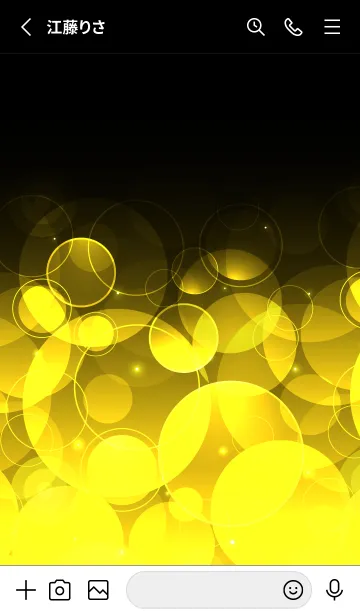 [LINE着せ替え] BLOND YELLOW LIGHT CIRCLEの画像2