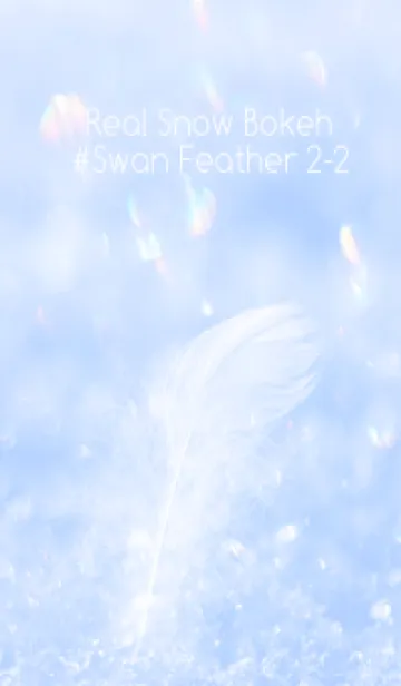 [LINE着せ替え] Real Snow Bokeh #Swan Feather 2-2の画像1