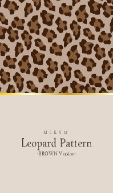 [LINE着せ替え] Leopard Pattern BROWN 3の画像1